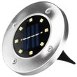 Kép 2/3 - Entac Kerti Szolár Lámpa 10cm Műanyag 8 LED taposólámpa 4db/doboz
