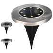 Kép 3/3 - Entac Kerti Szolár Lámpa 10cm Műanyag 8 LED taposólámpa 4db/doboz