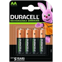 DURACELL AKKUMLÁTOR CERUZA 2500 mAh R2U AA ( 4 db )