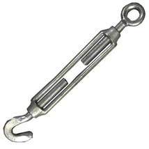 Huzalfeszítő kampó-szem végekkel horganyzott D 6mm