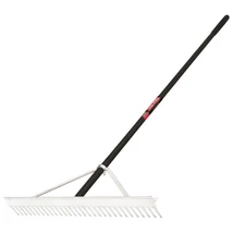 TRUPER Gereblye, 76cm széles hőkezelt alumínium fej, alumínium nyél, teljes hossz: 168cm