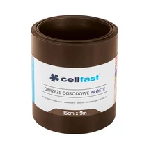 CELLFAST Ágyásszegély egyenes 15 cm x 9 m barna