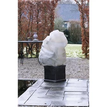 Téli takarófólia zsinórral, bézs átm. 50cmx100cmx80cm, 50g/m2 3db-os szett / fátyolfólia