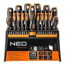 NEO Csavarhúzó készlet + bitek, 37db