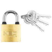 NEO Lakat 30mm réz-acél, időjárásálló, 3 kulccsal