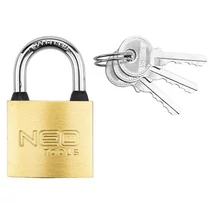NEO Lakat 40mm réz-acél, időjárásálló, 3 kulccsal