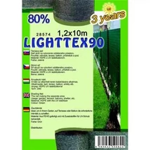 Árnyékoló háló LIGHTTEX90 1,2x10m zöld 80%