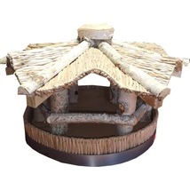 MADÁRETETŐ 1016-0.TÍPUS dúc, átmérő70x30cm (fenyő, nyír, gyékényszövet) MADÁRETETŐ 1016-0.TÍPUS dúc, átmérő70x30cm (fenyő, nyír, gyékényszövet)