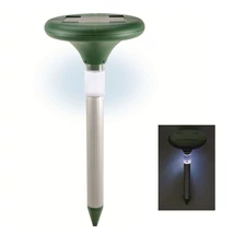 SZOLÁR VAKONDRIASZTÓ KARÓ, LED FÉNNYEL 37 CM ( 800 m2 hatóterület )