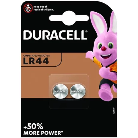 DURACELL GOMBELEM ALKÁLI LR44 ( 2 db )