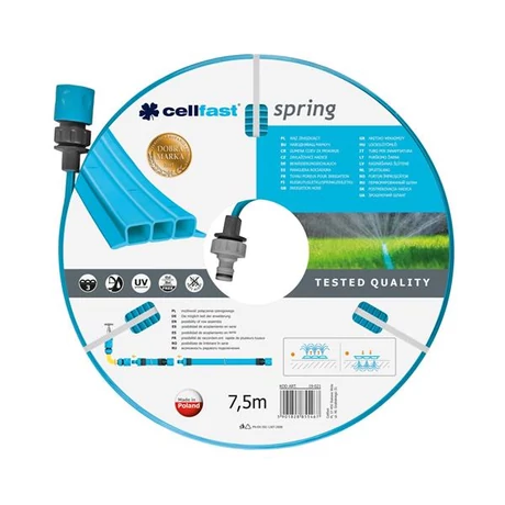 CELLFAST Esőztetőcső Spring 1/2" 7,5 m