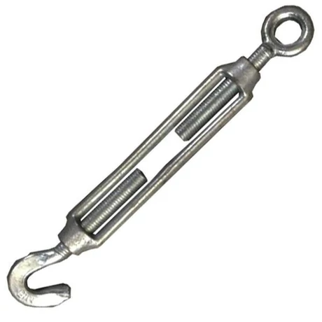 Huzalfeszítő kampó-szem végekkel horganyzott D 6mm