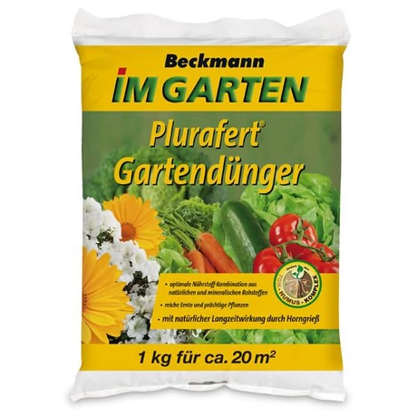 BECKMANN Plurafert univerzális szerves-ásványi növénytáp kerti növényekhez 1kg