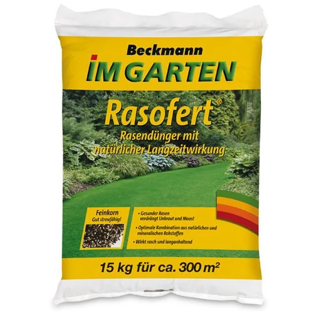 BECKMANN Rasofert hosszú hatású szerves-ásványi gyeptrágya 15kg