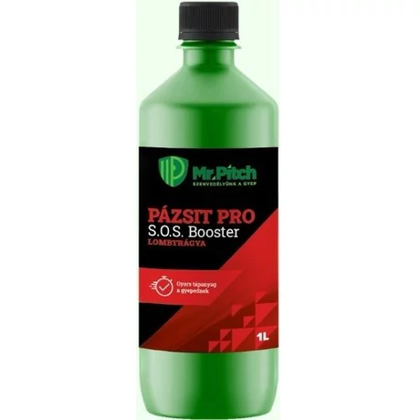 Mr. Pitch Pázsit Pro SOS Booster lombtrágya 1 L - Pázsit regeneráló