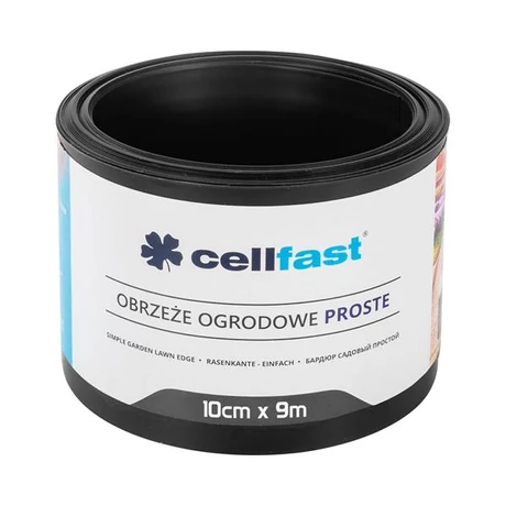 CELLFAST Ágyásszegély egyenes 10 cm x 9 m fekete