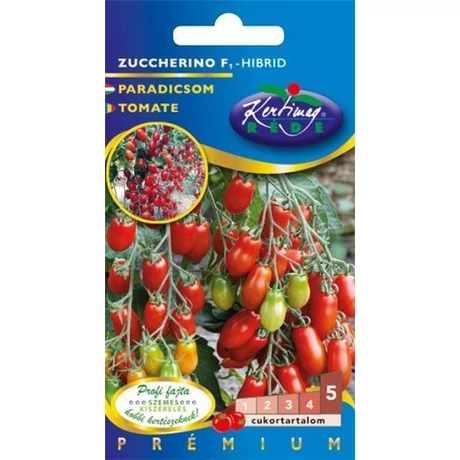 KOKTÉLPARADICSOM RÉDEI KERTIMAG ZUCCHERINO F1, 5 szem