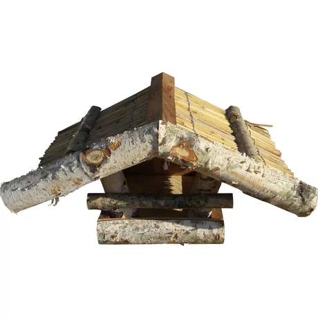 MADÁRETETŐ 1005.TÍPUS fali, 37x22x21cm (fenyő, nyír, nádszövet)