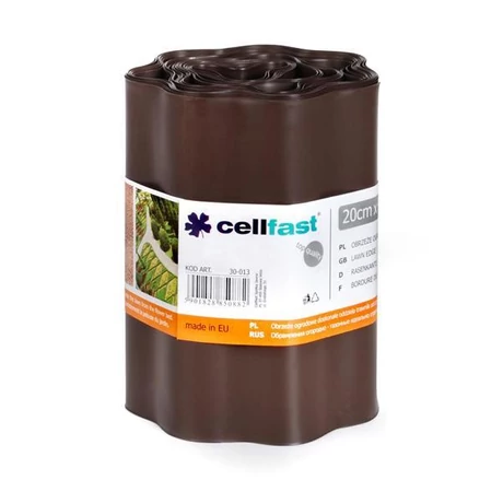 CELLFAST Ágyásszegély hullámos 20 cm x 9 m barna