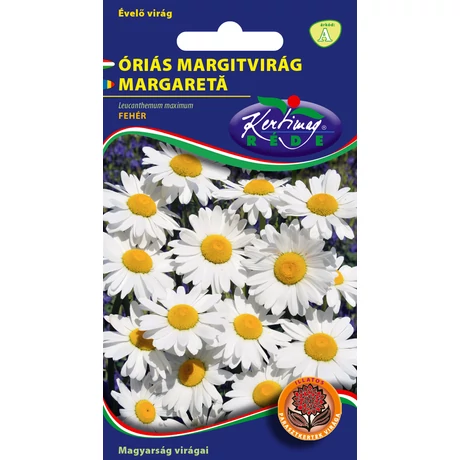 DÍSZNÖVÉNY ÓRIÁS MARGITVIRÁG RÉDEI KERTIMAG FEHÉR