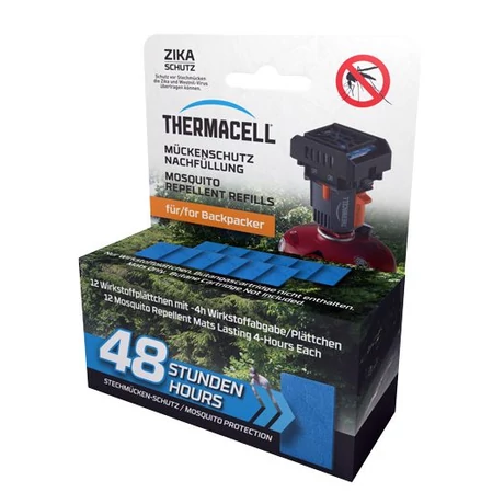 Thermacell szúnyogriasztó készülék utántöltő(48 órás,kizárólag a Backpacker készülékhez) csak lapka