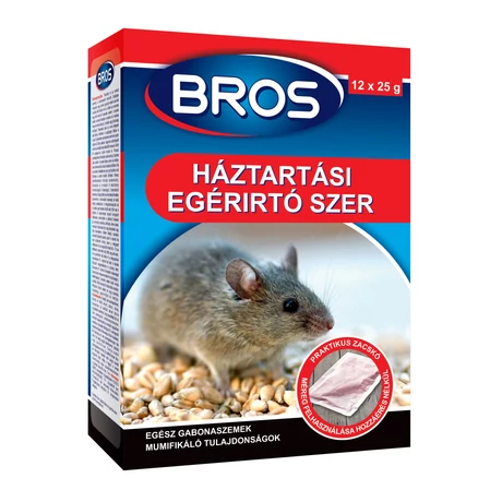 Bros Háztartási egérírtó szer 120g
