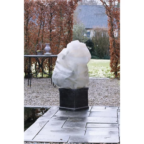 Téli takarófólia zsinórral, bézs átm. 50cmx100cmx80cm, 50g/m2 3db-os szett / fátyolfólia