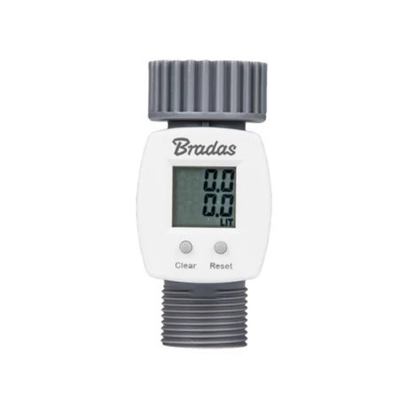 BRADAS WHITE LINE WL-3110 külső és belső menetes átfolyásmérő, LCD display, csatlakozó: 1"-3/4"