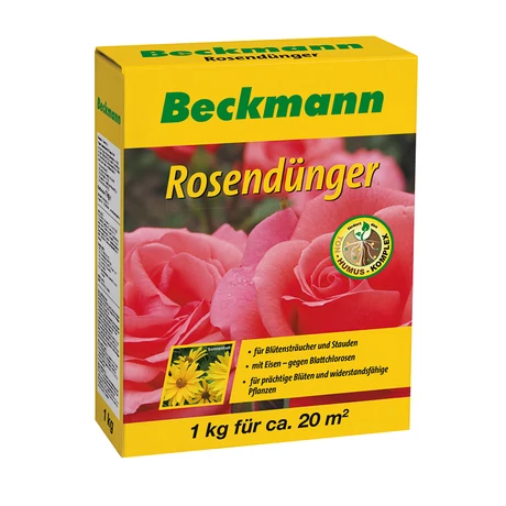 BECKMANN szerves-ásványi növénytáp rózsákhoz és virágzó évelő növényekhez 1kg