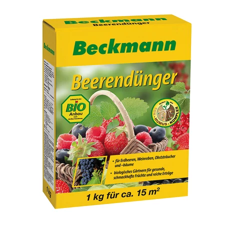 BECKMANN szerves-ásványi növénytáp eperhez,szőlőhöz és gyümölcsökhöz 1kg
