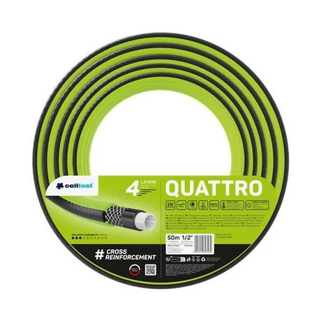 CELLFAST Locsolótömlő 4 rétegű QUATTRO 1/2" 50 m