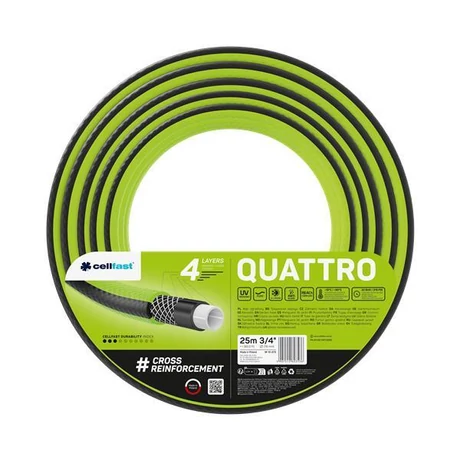 CELLFAST Locsolótömlő 4 rétegű QUATTRO 3/4" 25 m