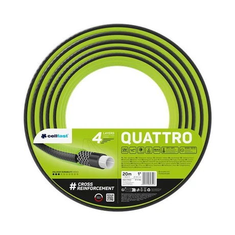CELLFAST Locsolótömlő 4 rétegű QUATTRO 1" 20 m