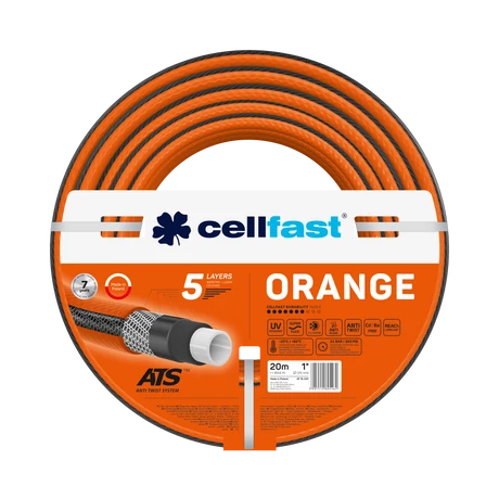 CELLFAST Locsolótömlő 5 rétegű ORANGE 1" 20 m