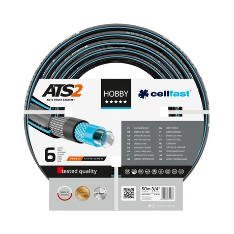 CELLFAST Locsolótömlő 6 rétegű HOBBY 3/4" 50 m