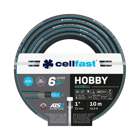 CELLFAST Locsolótömlő 6 rétegű HOBBY 1" 10 m