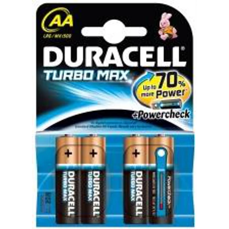 DURACELL TURBO MAX ALKÁLI CERUZA ELEM AA ( 4 db )