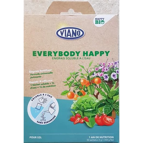 VIANO SZERVES TÁP BIO HAPPY zöldség, gyümölcs 52x5g
